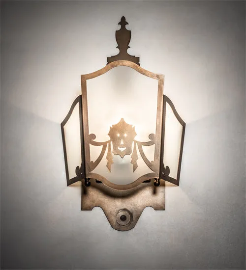 12"W Theatre Mask Wall Sconce