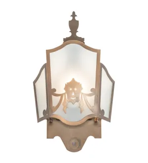 12"W Theatre Mask Wall Sconce