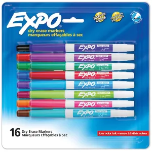 16Ct Expo Dryerase Fine Tip Markers