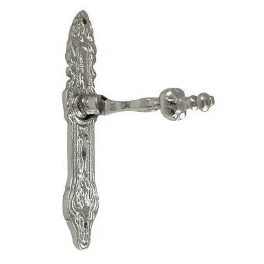 4 Inch Solid Brass Baroque / Rococo Drop Pull (Polished Chrome Finish)