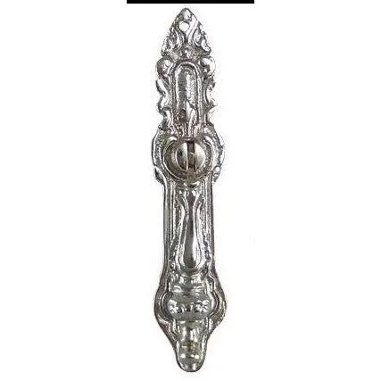 4 Inch Solid Brass Baroque / Rococo Drop Pull (Polished Chrome Finish)