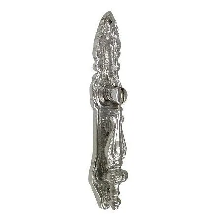 4 Inch Solid Brass Baroque / Rococo Drop Pull (Polished Chrome Finish)