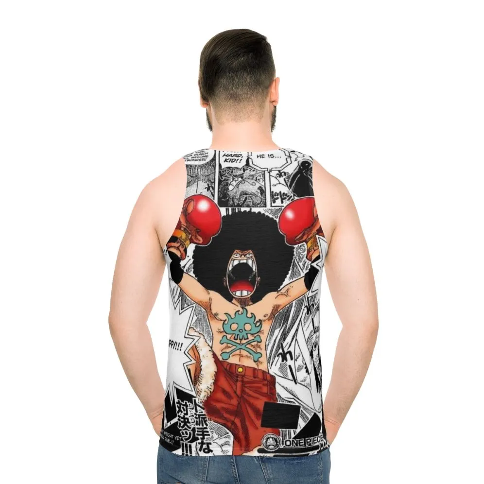 Afro Luffy Inspired Unisex Tank Top | One Piece Anime Apparel