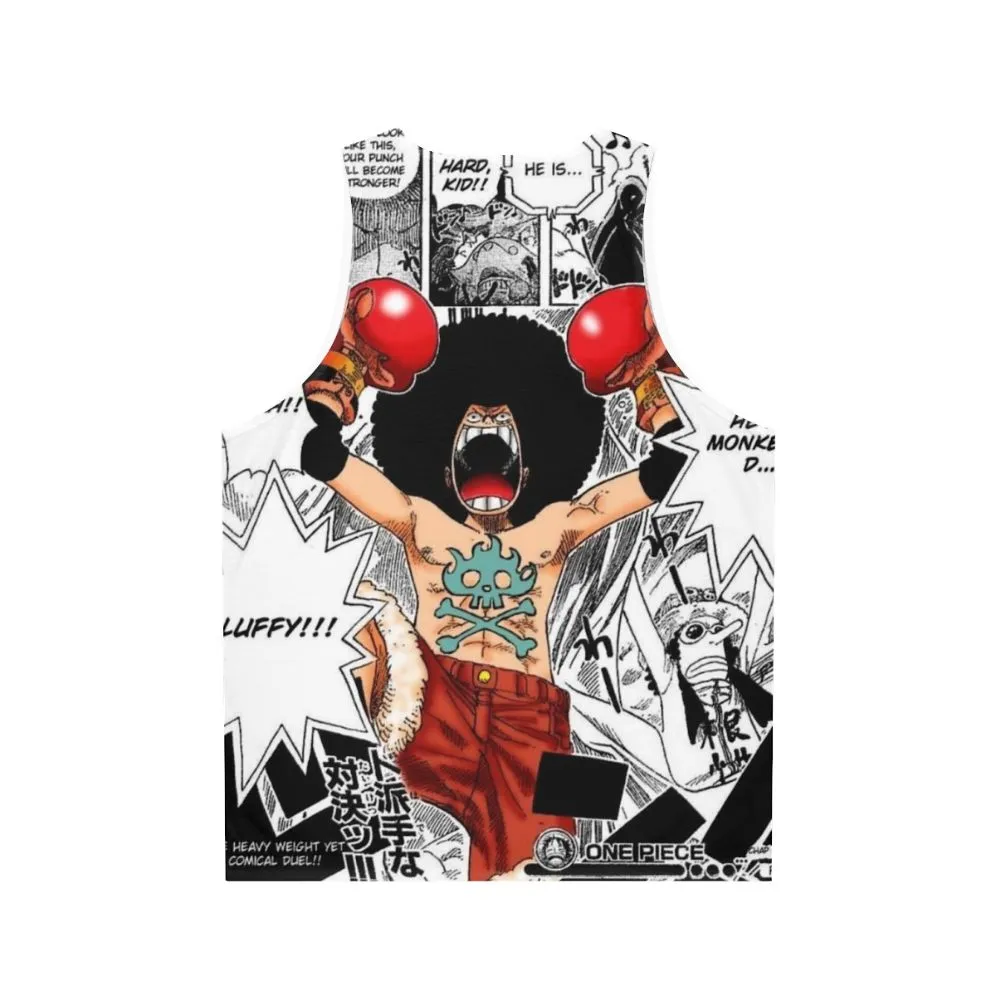 Afro Luffy Inspired Unisex Tank Top | One Piece Anime Apparel