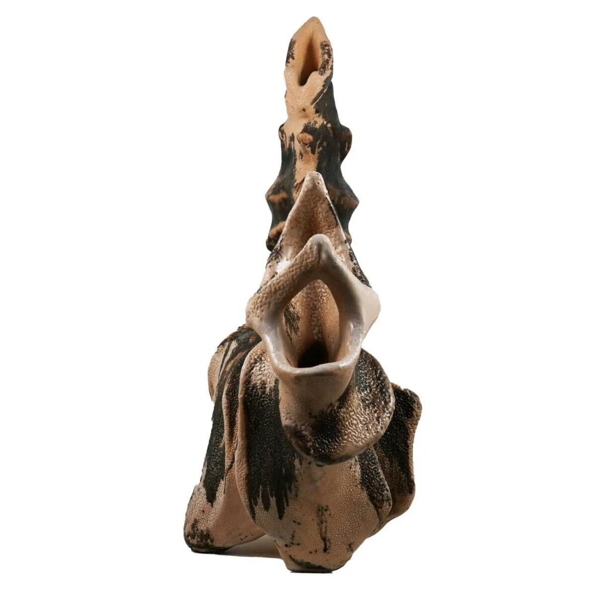 Bone series no. 5 - Bones collection raku ceramic pottery sculpture by Adil Ghani