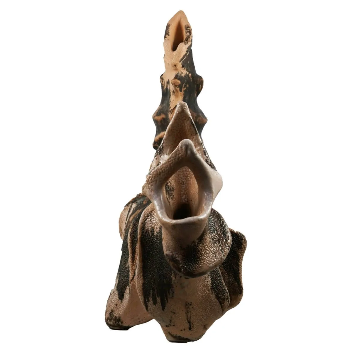 Bone series no. 5 - Bones collection raku ceramic pottery sculpture by Adil Ghani