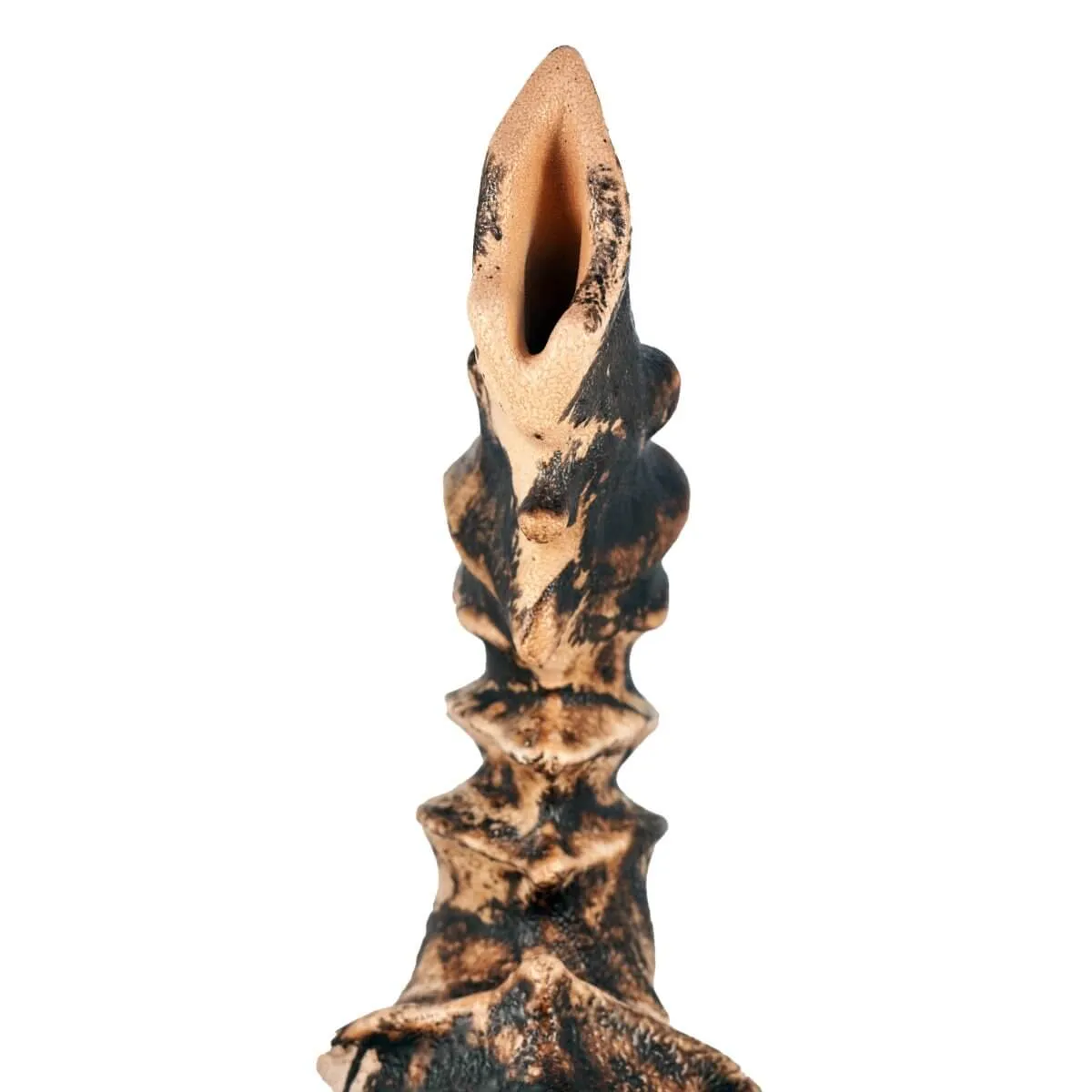 Bone series no. 5 - Bones collection raku ceramic pottery sculpture by Adil Ghani