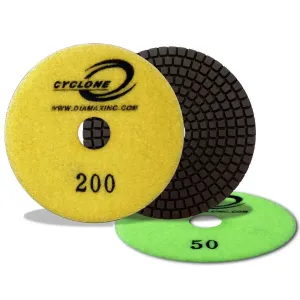 Diamax Cyclone 4" R Series Wet Polishing Pads