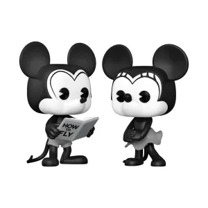 Disney - Pilot Mickey & Minnie D23 Pop! Vinyl 2-Pack