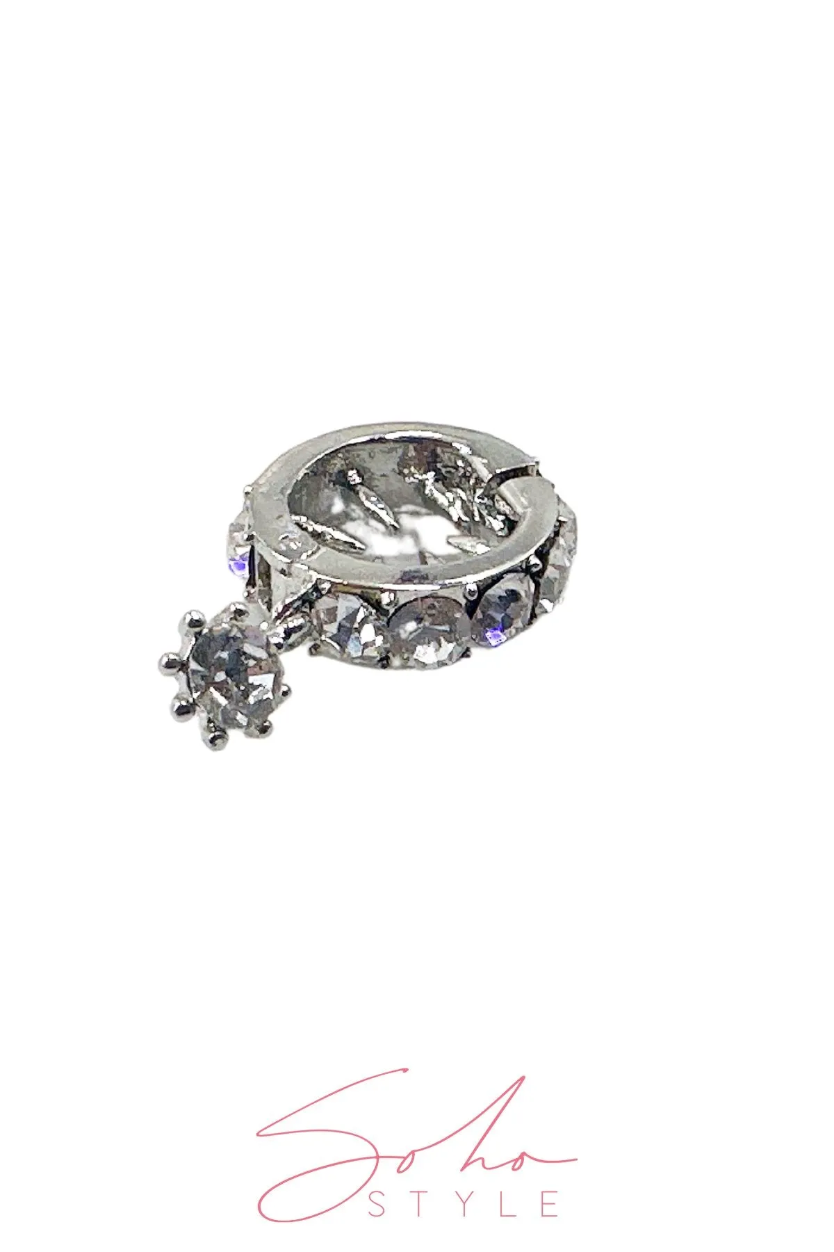 Dreadlocks Hair Braid Crystal Ring Clip