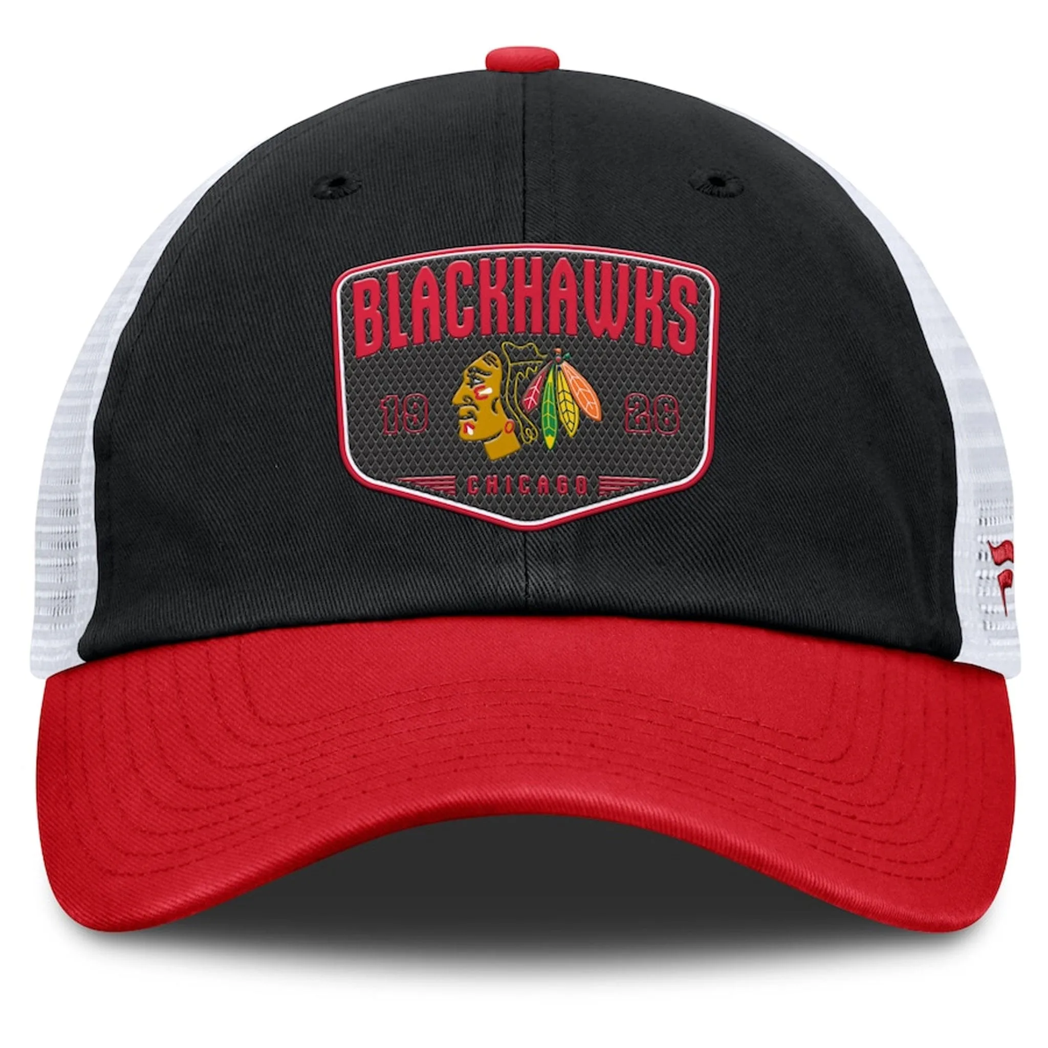 Fanatics One-Timer Cotton Structured Adjustable Mesh Hat - Chicago Blackhawks