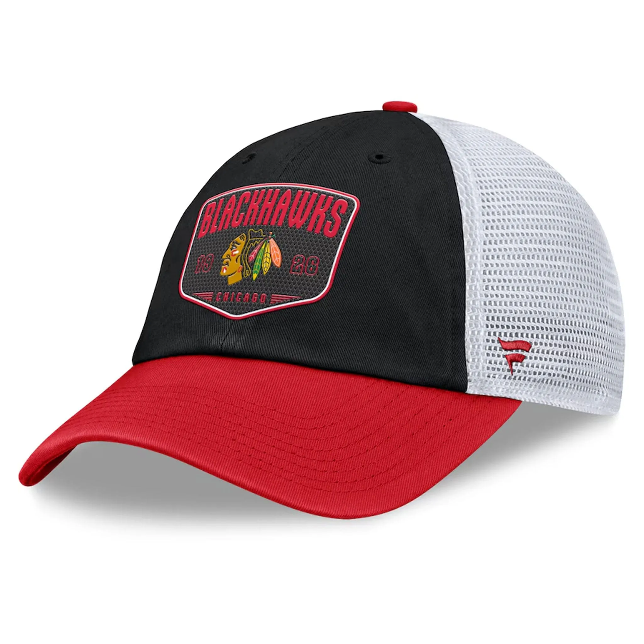 Fanatics One-Timer Cotton Structured Adjustable Mesh Hat - Chicago Blackhawks