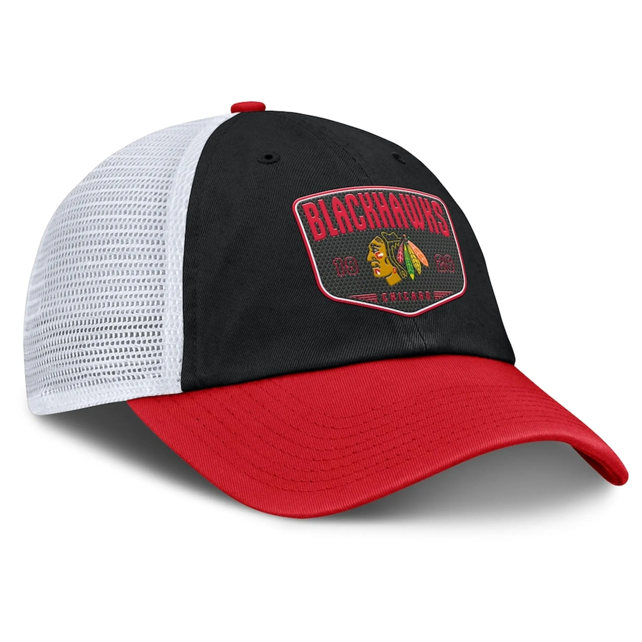 Fanatics One-Timer Cotton Structured Adjustable Mesh Hat - Chicago Blackhawks