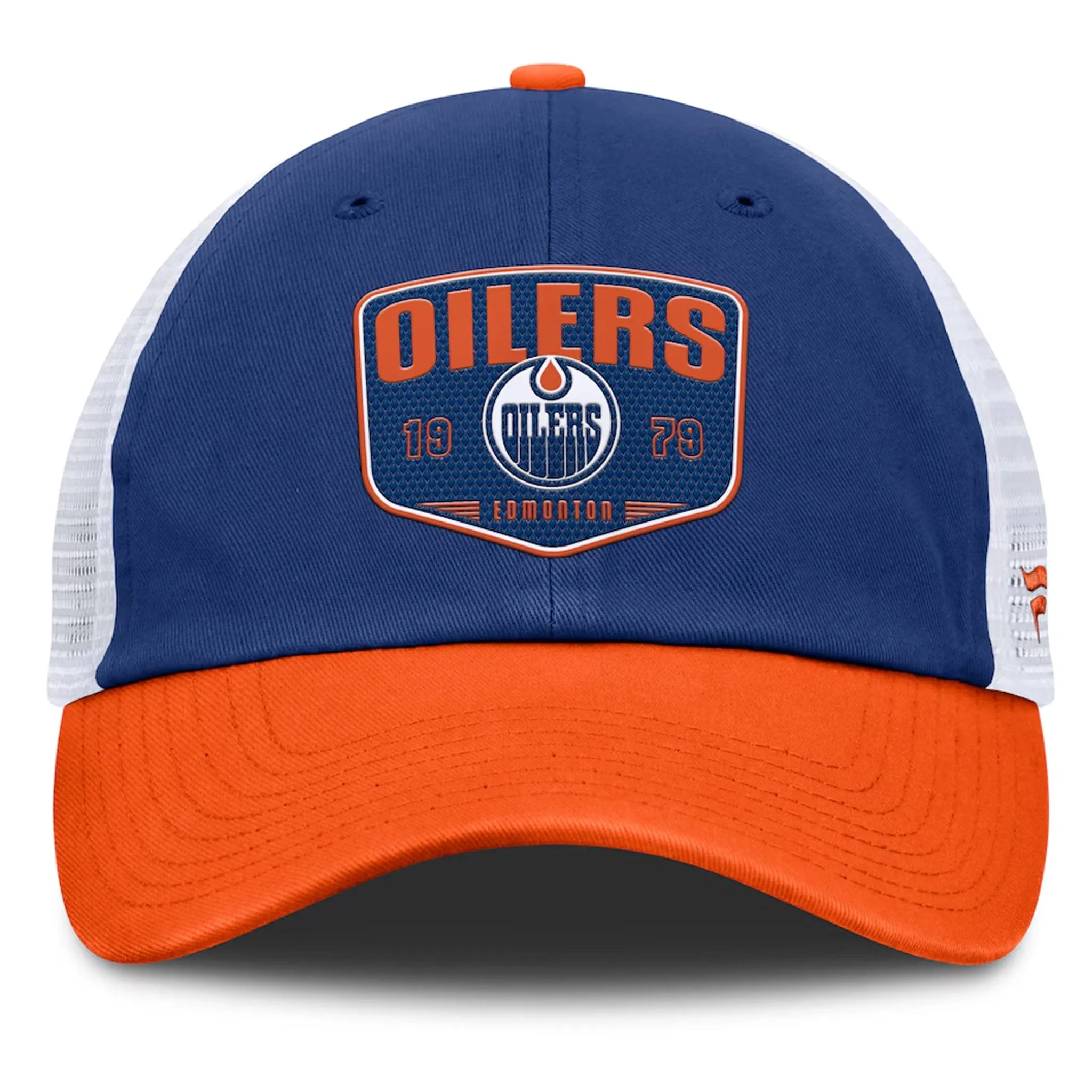 Fanatics One-Timer Cotton Structured Adjustable Mesh Hat - Edmonton Oilers