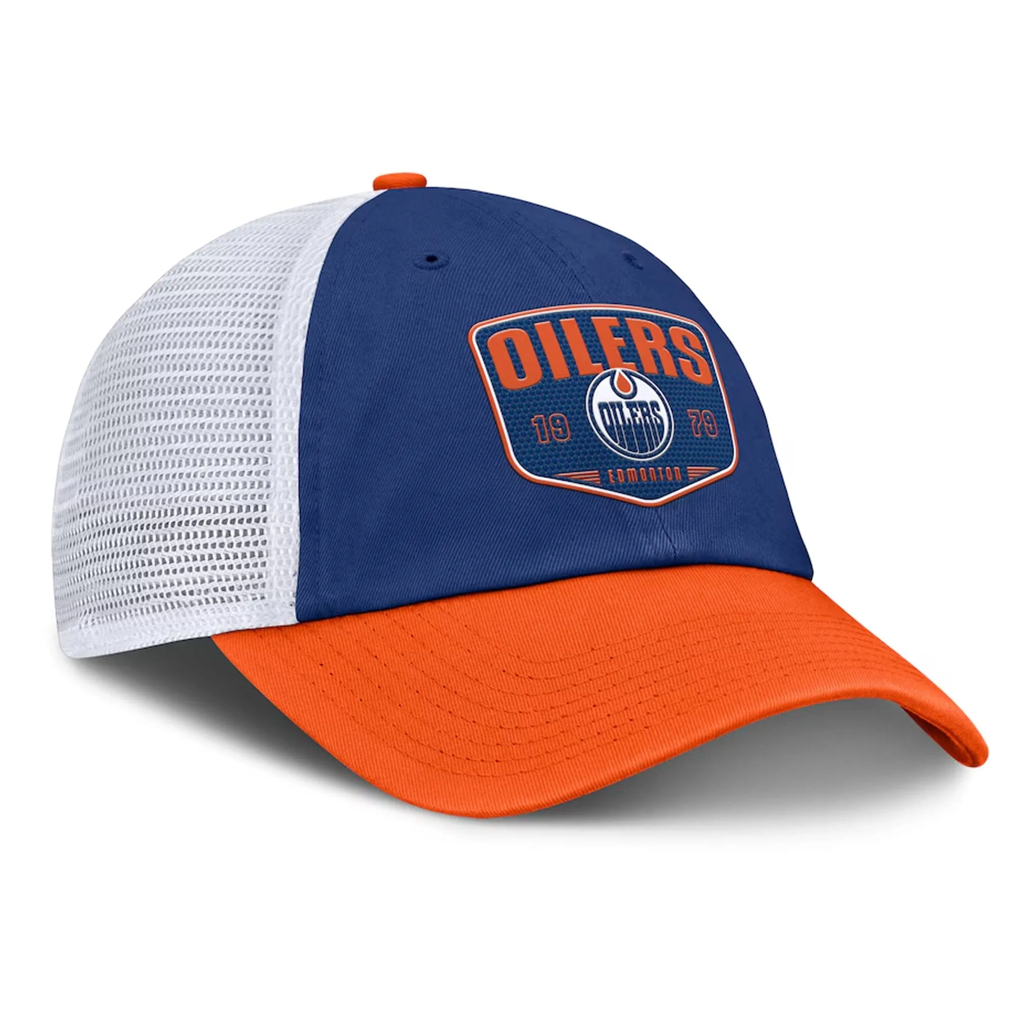 Fanatics One-Timer Cotton Structured Adjustable Mesh Hat - Edmonton Oilers