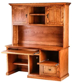 Forest Designs Mission Computer Desk   Hutch (60"W x 72"h x 24"D)