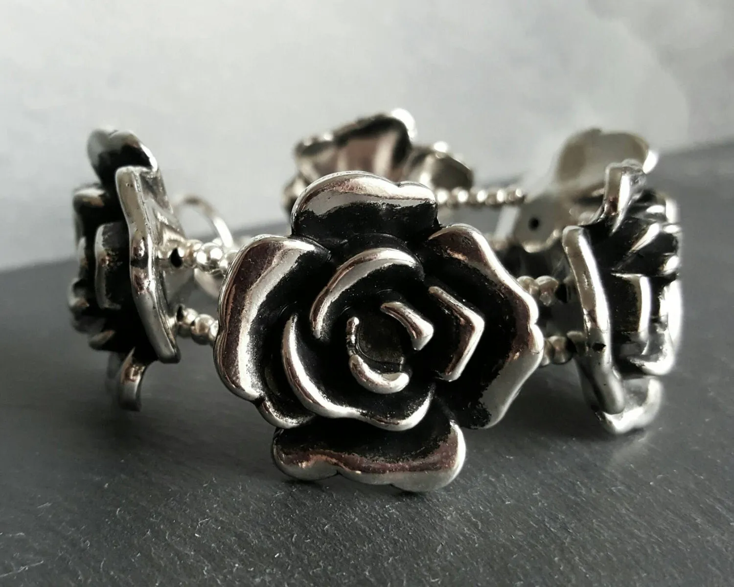 Gothic Rose Bracelet Victorian Fantasy Jewelry