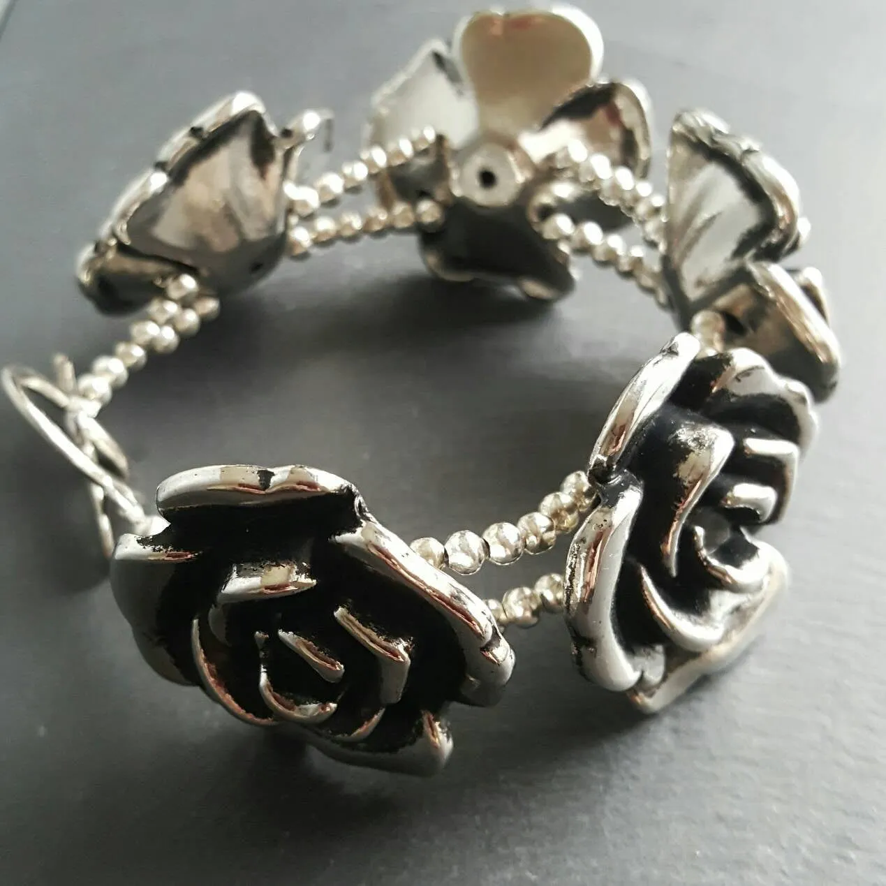 Gothic Rose Bracelet Victorian Fantasy Jewelry