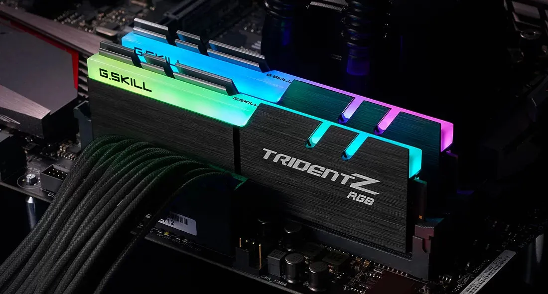 G.SKILL 16GB Kit (2x8GB) Trident Z RGB (for AMD & Intel) F4-3600C18D-16GTZRX DDR4 3600MHz Memory