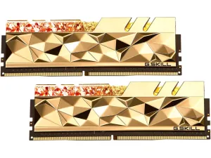 G.SKILL 16GB Kit (2x8GB) Trident Z Royal Elite Gold F4-3600C16D-16GTEGC RGB DDR4 3600MHz Memory