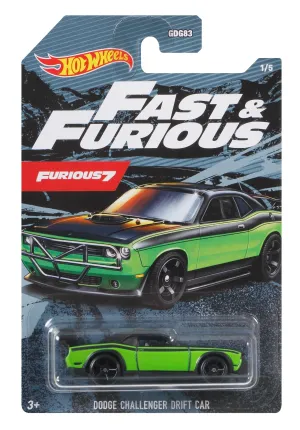 Hot Wheels Themed Entertainment Vehicle Fast & Furious 1/5 Dodge Challenger Drift Car