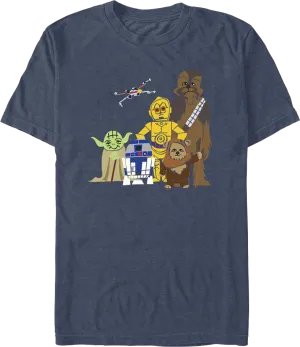 Illustrated Rebels Star Wars T-Shirt