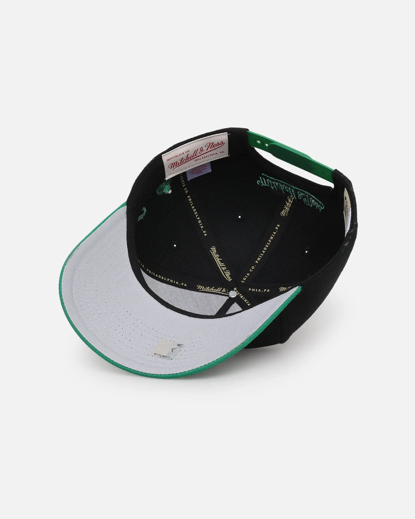 Mitchell & Ness Boston Celtics 'Logo Arch Origins' Pro Crown Snapback Black/Green