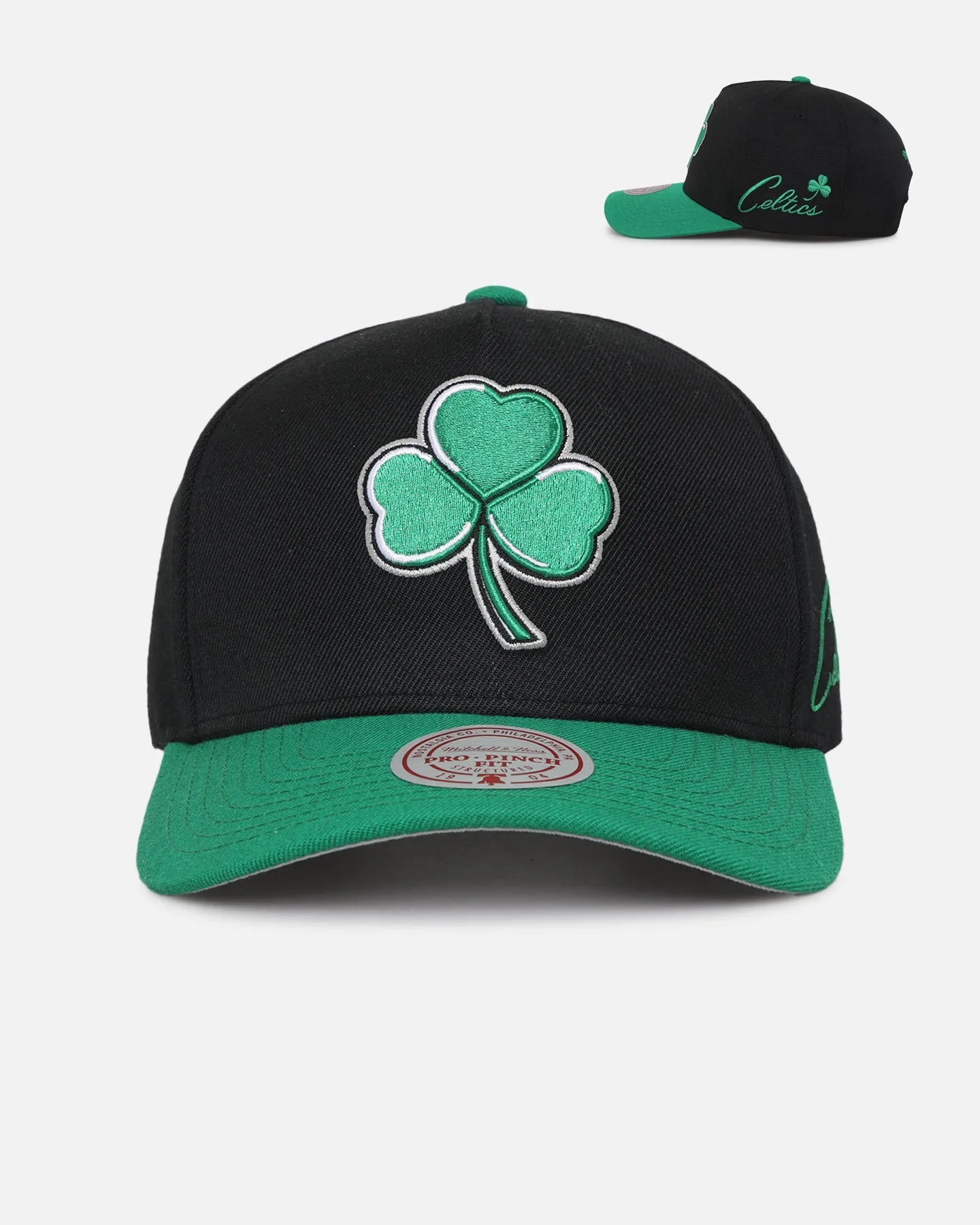 Mitchell & Ness Boston Celtics 'Logo Arch Origins' Pro Crown Snapback Black/Green