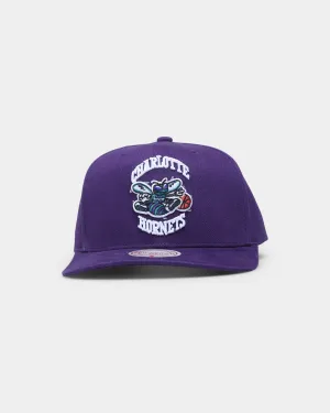 Mitchell & Ness Charlotte Hornets 'Easy Win' Pro Crown Snapback Original Team Colours