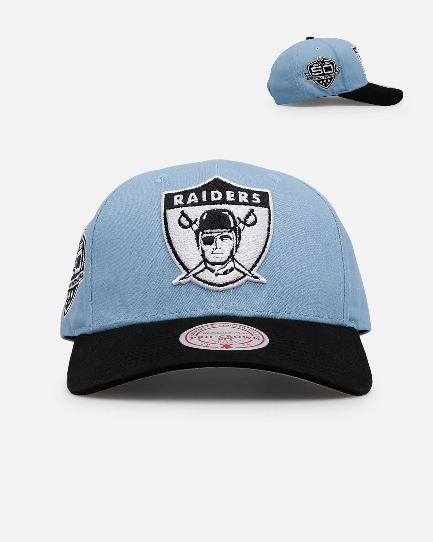 Mitchell & Ness Las Vegas Raiders 'Vapor Blue' 1998 Champion Pro Crown Snapback Blue