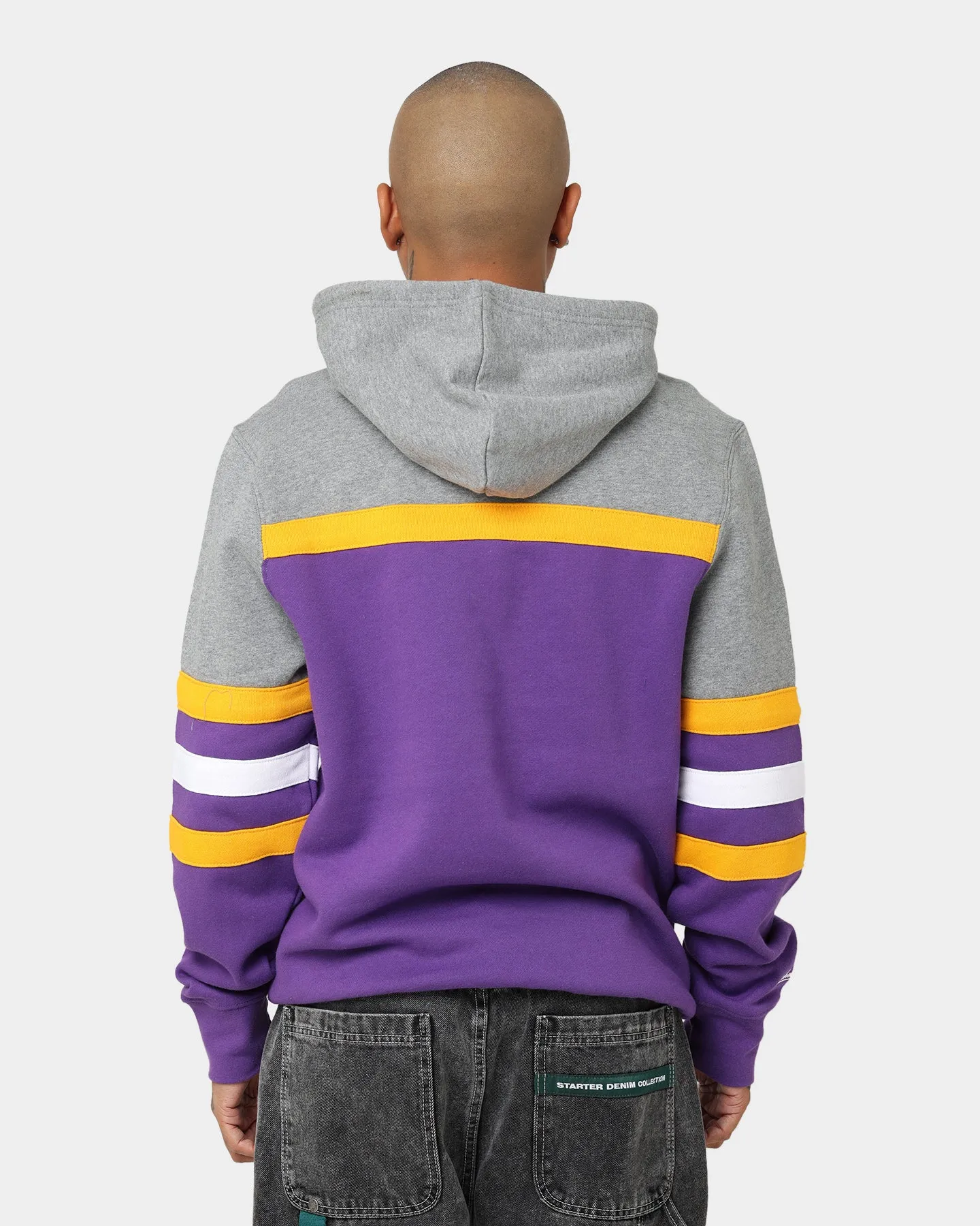 Mitchell & Ness Los Angeles Lakers Head Coach Hoodie Purple