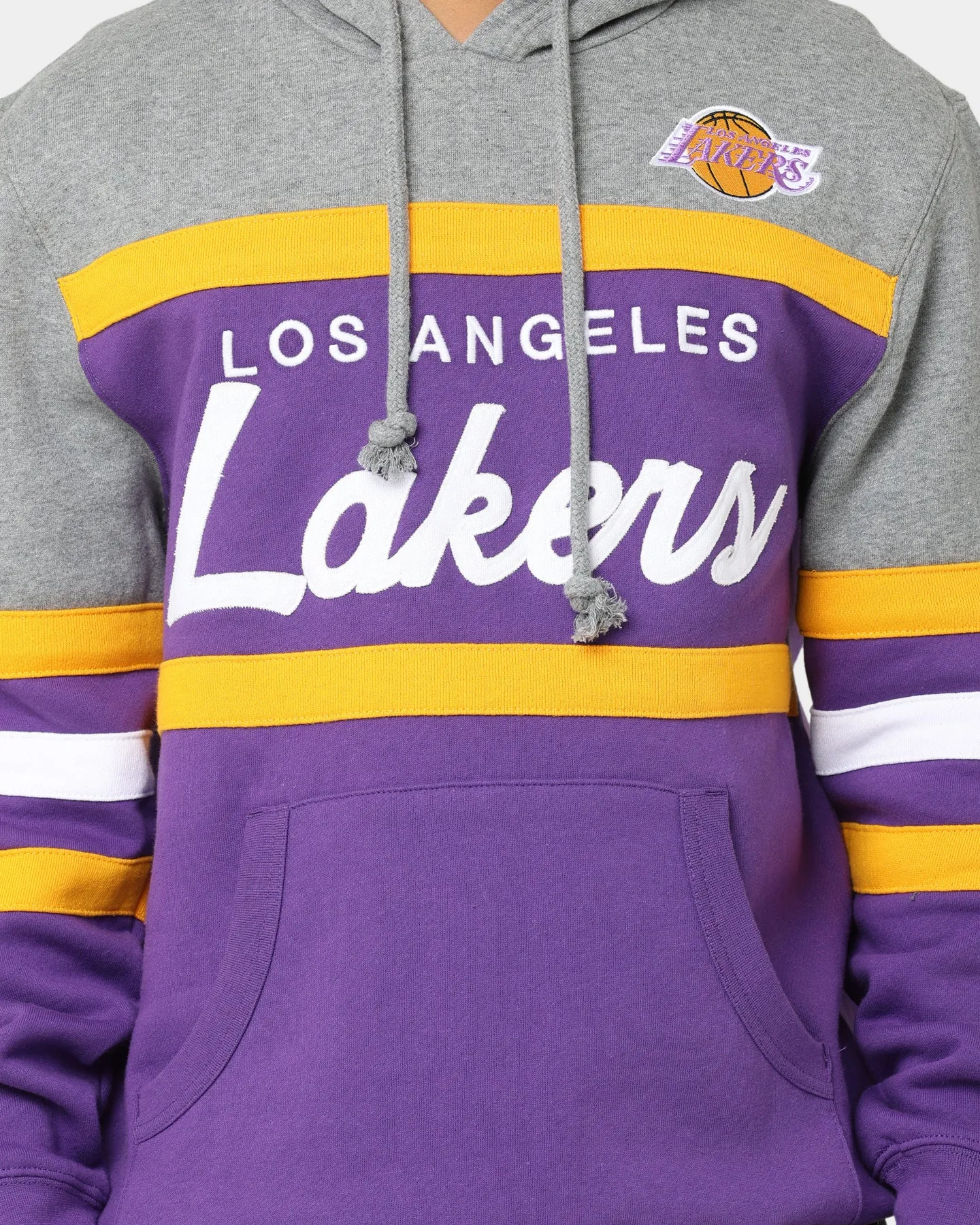 Mitchell & Ness Los Angeles Lakers Head Coach Hoodie Purple