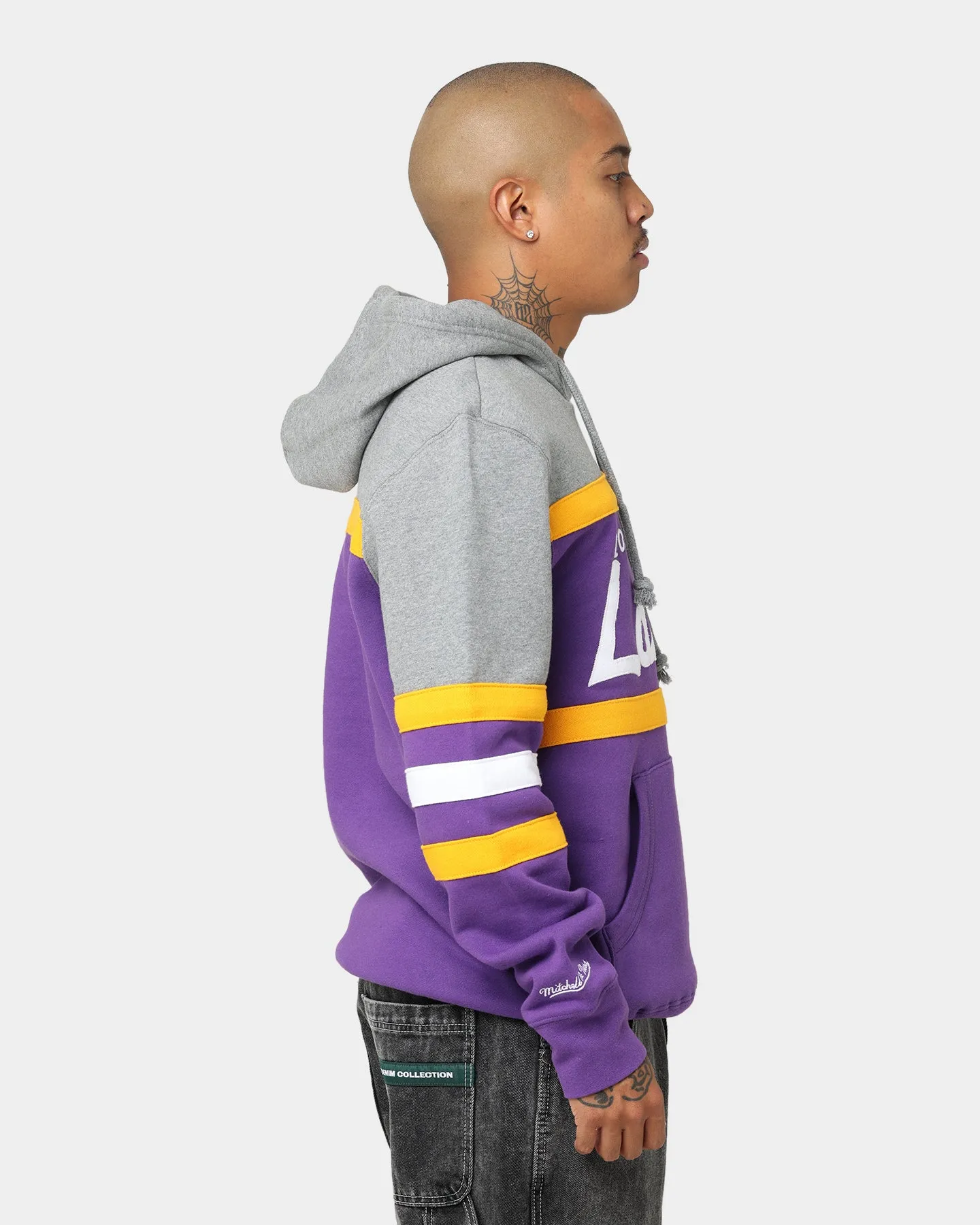 Mitchell & Ness Los Angeles Lakers Head Coach Hoodie Purple