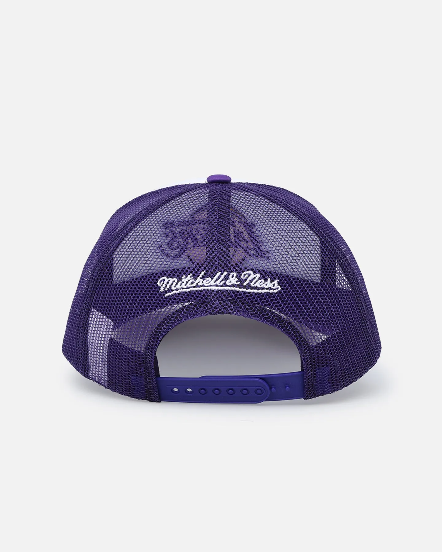 Mitchell & Ness Los Angeles Lakers Team Foam Trucker Snapback Purple/White