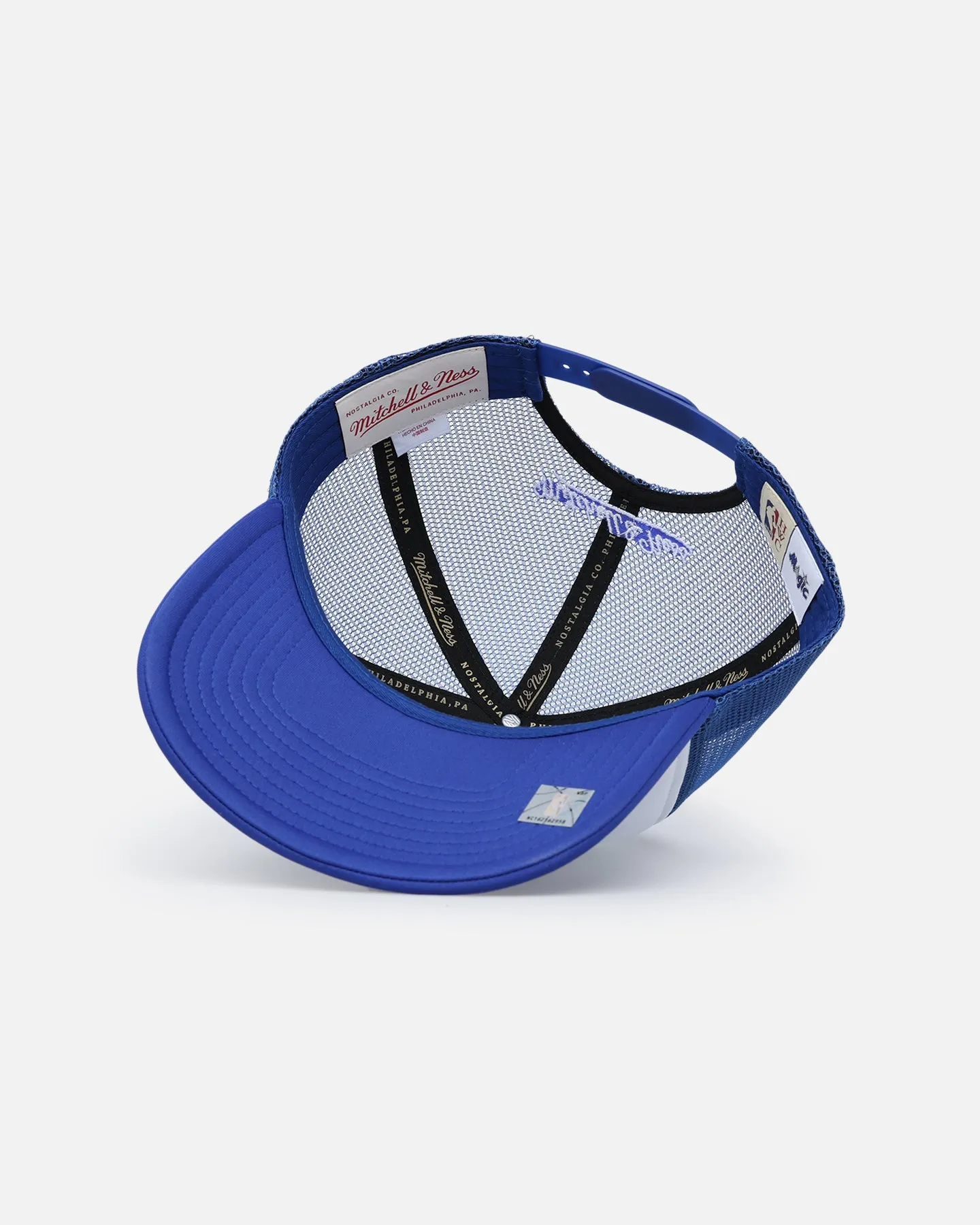 Mitchell & Ness Orlando Magic Logo Foam Trucker Snapback Blue/White