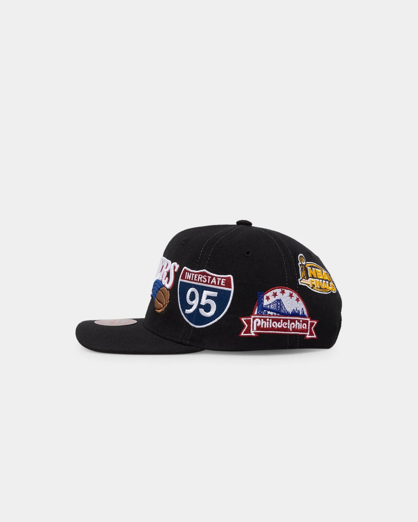 Mitchell & Ness Philadelphia 76ers 'Highway' Pro Crown Snapback Black