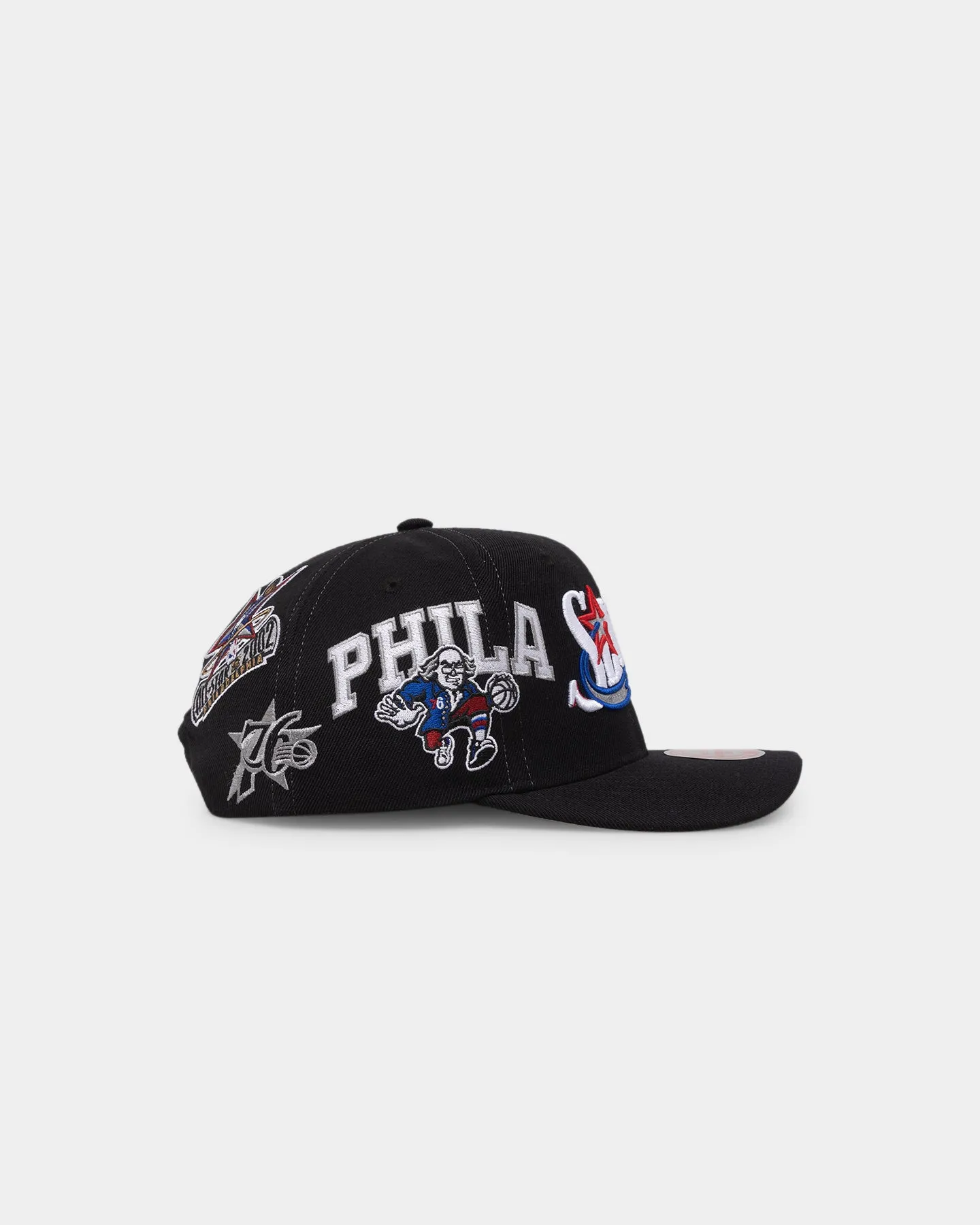 Mitchell & Ness Philadelphia 76ers 'Highway' Pro Crown Snapback Black