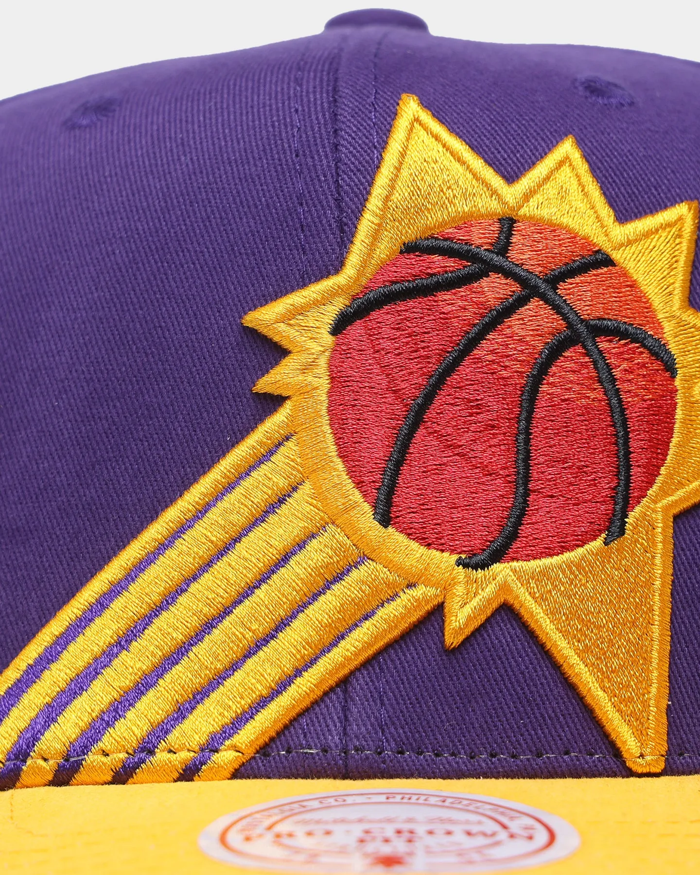 Mitchell & Ness Phoenix Suns 'Hardwood XL Crop Logo' Pro Crown Snapback Original Team Colours