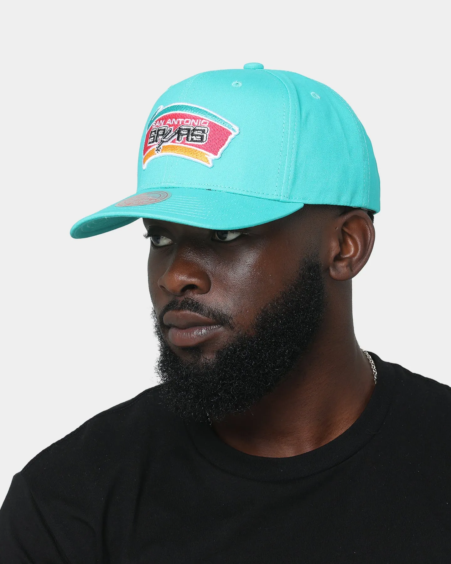 Mitchell & Ness San Antonio Spurs 'Easy Win' Pro Crown Snapback Teal