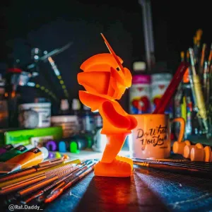 OLD Agent Orange DIY TEQ63 Glow in the Dark by Quiccs x Martian Toys