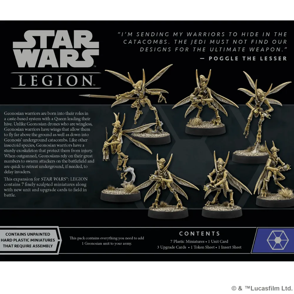 Star Wars: Legion - Geonosian Warriors Squad Pack