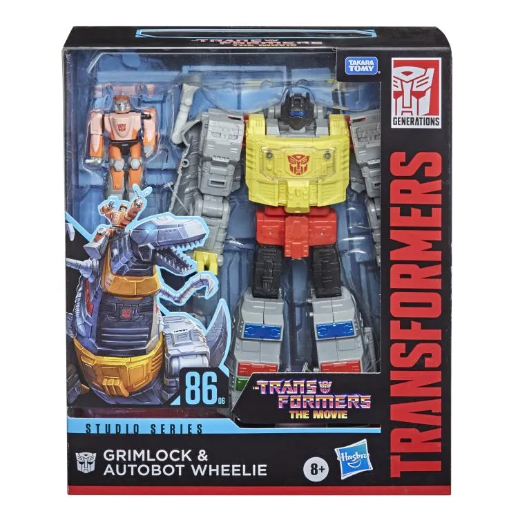 Transformers Generations Studio Series 86 #06 Leader Grimlock and Wheelie Action Figure