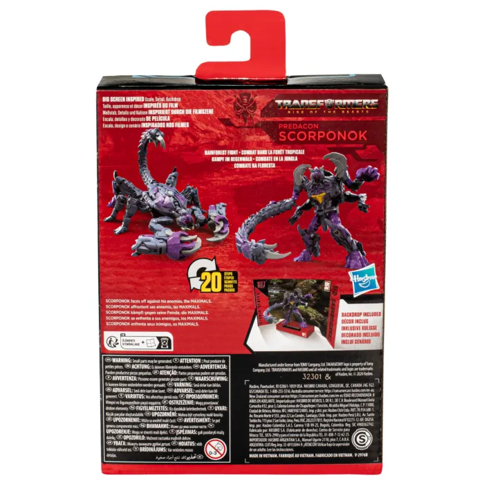 Transformers Rise Of The Beasts - Predacon Scorponok Studio Series Deluxe Class 4.5 Inch Action Figure