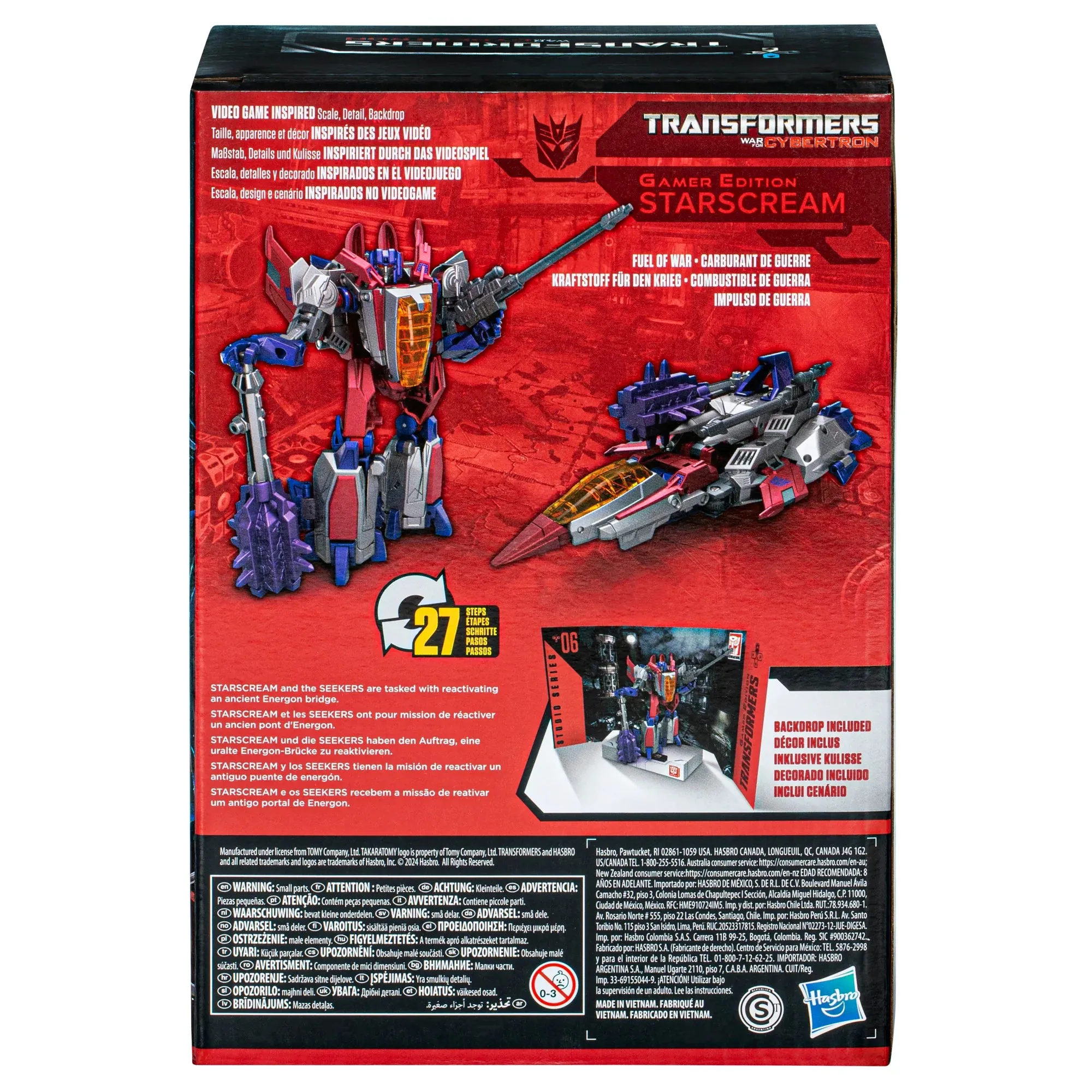 Transformers Studio Series Gamer Edition 06 Voyager Starscream (War for Cybertron) Action Figure F8765