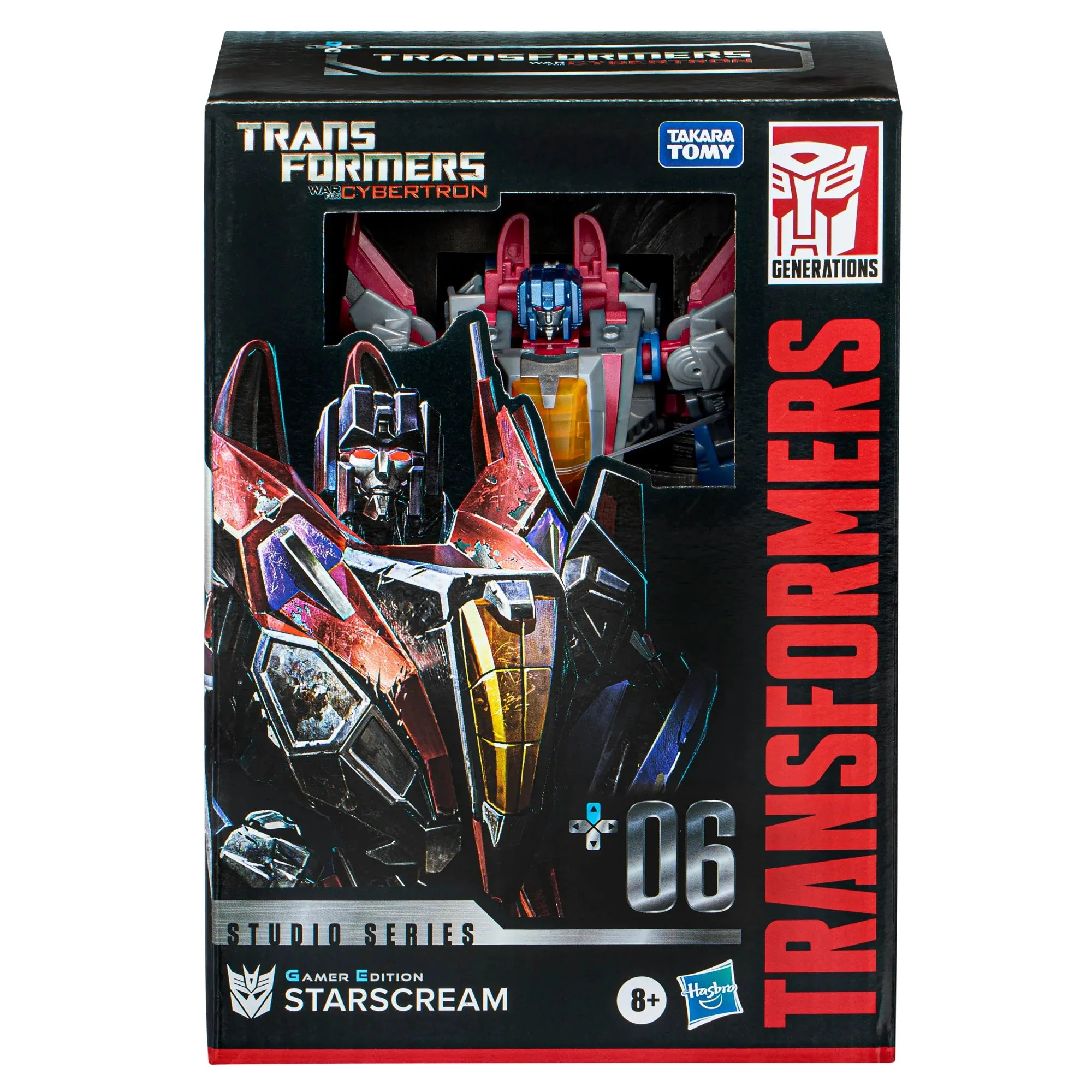 Transformers Studio Series Gamer Edition 06 Voyager Starscream (War for Cybertron) Action Figure F8765