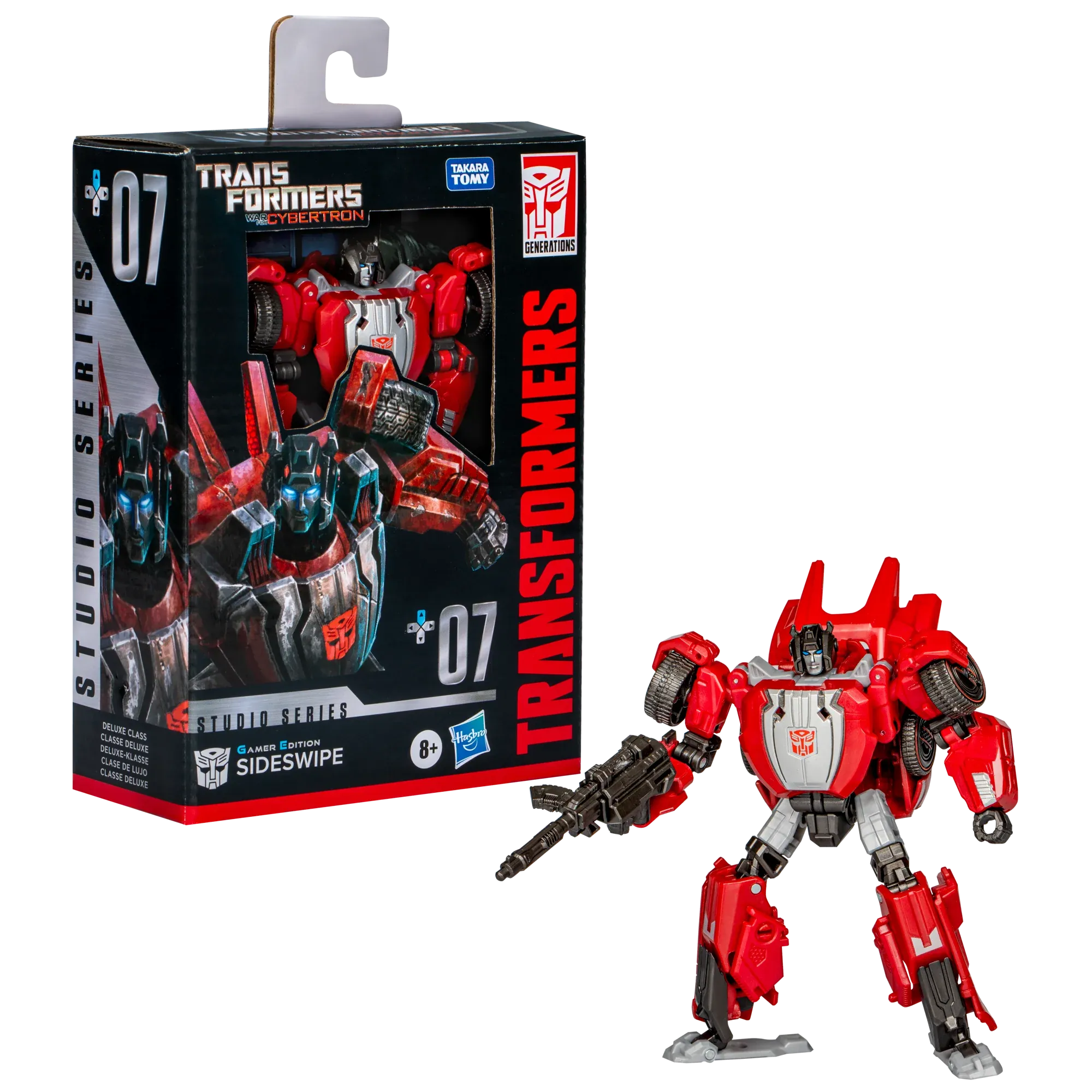 Transformers Studio Series: Gamer Edition #07 Deluxe Sideswipe Action Figure (F8758)