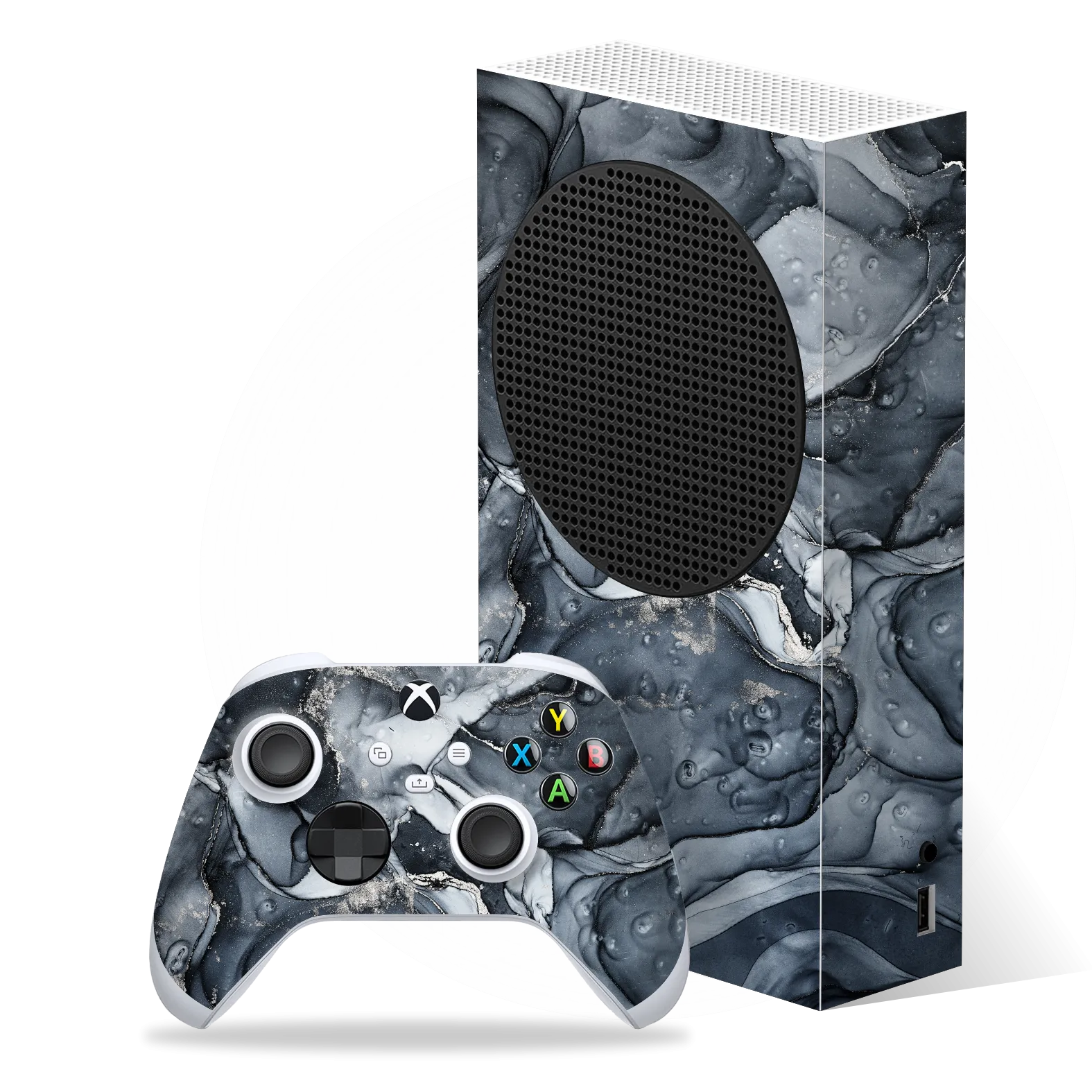 Xbox SERIES S SIGNATURE Cloudy Silver Dust Skin